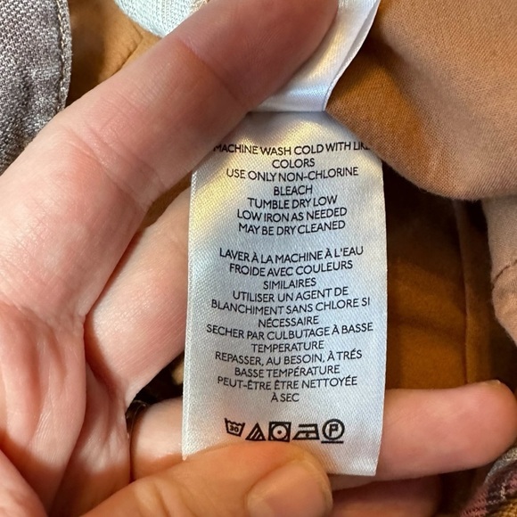 By Anthropologie Tamarind Linen Tapered Jogger Animal Giraffe Print Trouser SZ 2 - Picture 9 of 16